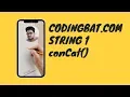 23 Codingbat String 1 conCat Java coding practice UiBrains by Naveen Saggam