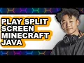 How to Play Split Screen Minecraft Java easy Method