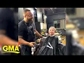 The story behind viral of barber and young client with Down syndrome l GMA