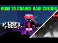 How to change HAKI Colour for free in pixel piece Gorilla Haki boss