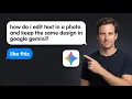 How to Edit Text in a Photo and Keep the Same Design in Google Gemini Phone 2026 Guide