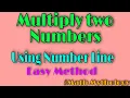 How to multiply two numbers using number line in easy method