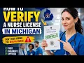 How to verify a nurse license in Michigan