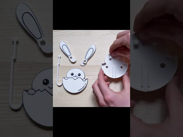 Key & Towel Holder Bunny - Wall Bunny - Funny and Cute Organizer and Hanger STL video thumbnail