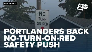 Portlanders weigh in as city expands no-right-on-red restrictions