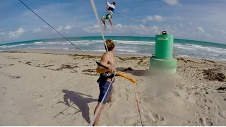 HUGE BUOY WASHED UP FROM BAHAMAS