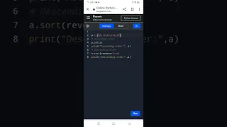 Sort the list in ascending and descending order using sort in Python