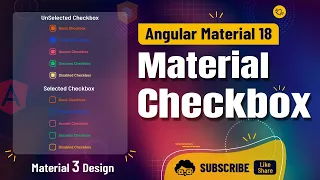 Angular 18 Stylish Checkbox in Angular Material tutorial Material 3 Design