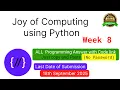 NPTEL The Joy of Computing using python week 8 all 3 programming assignment answer with link of code