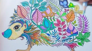 45 MIN ASMR Crayon Coloring Sounds Enchanted Forest No Talking Paper and Pen Sounds