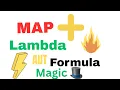 Google sheets Map and Lambda function make any formula in array in hindi