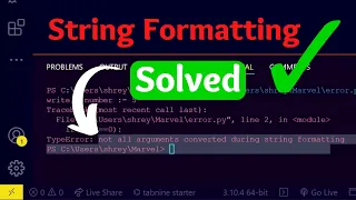 not all arguments converted during string formatting