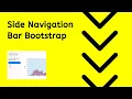 Side Navigation Bar with Dash Bootstrap - Python