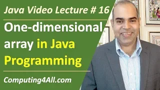Java Lecture 16 Single dimensional array in Java
