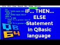 If then else statement in QBasic