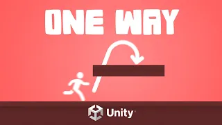 Unity ONE WAY PLATFORM in 100 Seconds Platform Effector 2D