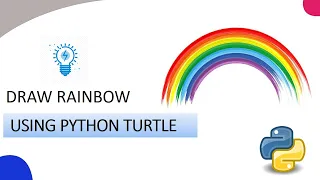 Draw RainBow using Python Turtle Graphics KNOWLEDGE DOCTOR Mishu Dhar