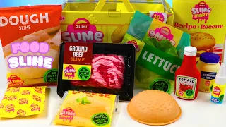 Slime ASMR 🍔 Huge Zuru Burger & Pizza Realistic Food Slime Unboxing!