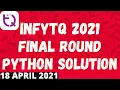 Infytq Final Round Coding Solution Python