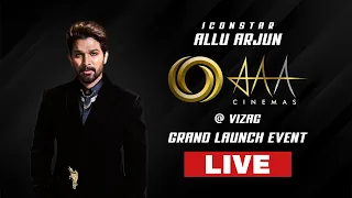 AAA Cinemas Vizag Grand Launch Event - LIVE | Icon Star Allu Arjun