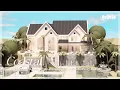 Bloxburg Coastal Summer Family Mansion Home Exterior Roblox House Build Speedbuild