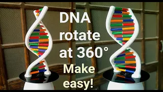 how to make dna model using clay rotating dna model