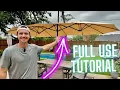 MASSIVE Patio Umbrella - What you need to be FULLY covered