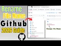 How to Rename File in GitHub Repository Quick Guide 2026