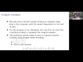 Integer representation