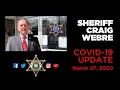 Sheriff Craig Webre s Address to Lafourche Parish on COVID-19 March 27 2020