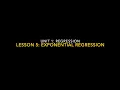 1 5 Exponential Regression
