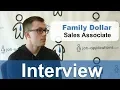 Family Dollar Interview - Sales Associate