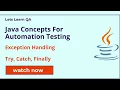 Java - Exception Handling