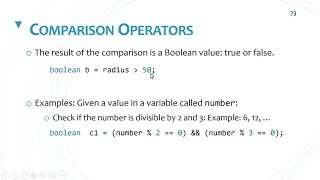 Assignment Comparison and Logical Operators in Java