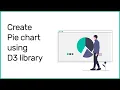 Pie chart using d3 library