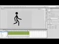 Walking Stick Man Animation in Adobe Flash Stickman Walking Animation Beginners Tutorial