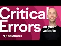 How to Find and Fix Critical Website Errors