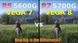 Ryzen 5 5600G Vega 7 vs Ryzen 7 5700G Vega 8 - Gaming Test