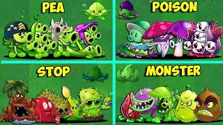 Random 18 Team Plants & Mint LEVEL 1 vs Team Zombies - Who Will Win? - Pvz 2 Plant Team Battlez