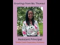 Greetings from Ms Thomas