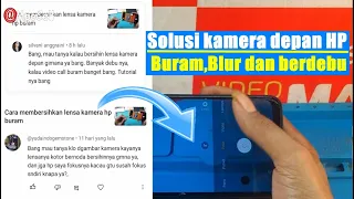 cara membersihkan kamera depan hp yang berdebu di dalam