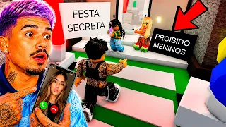 EU INVADI a FESTA SÓ DE MENINAS NO BROOKHAVEN!! 😈