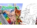 LEARN COLORS WITH NICK WILDE THE FOX FUN ZOOTOPIA COLORING PAGES FOR KIDS