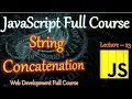 String Concatenation In JS JavaScript Full Course In Hindi