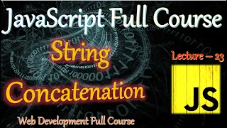 String Concatenation In JS JavaScript Full Course In Hindi