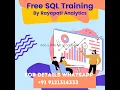 Oracle SQL Free Session Introduction Oracle SQL Training Tutorials Rayapati