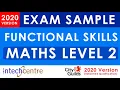 Functional Skills MATHS Level 2 Exam Sample - City Guilds Exam