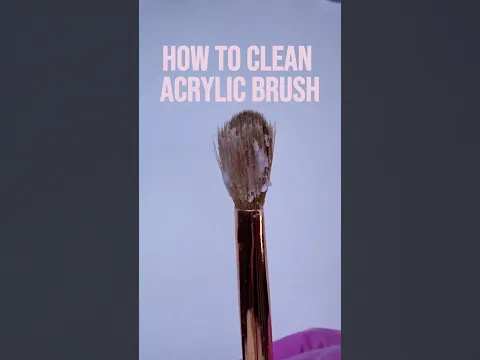 How to clean acrylic nail brush | nail tips for beginners #nails #acrylicnails