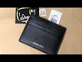 Michael Kors Harrison tall leather card case