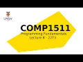 COMP1511 Week 4 Lecture 1 2D Arrays Pointers 22T3